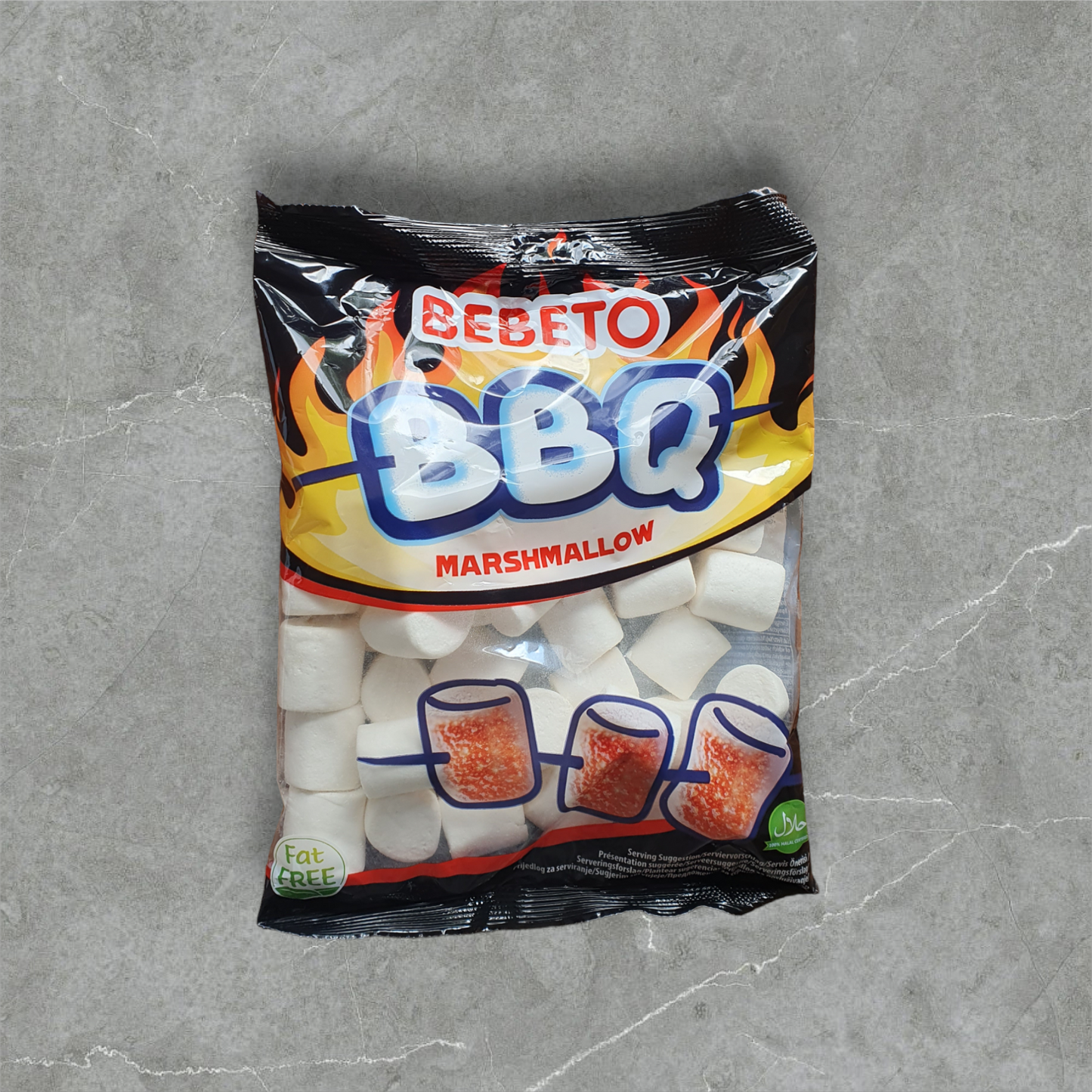 Marshmallow BBQ Schaumzucker mit Vanillegeschmack 250g HALAL