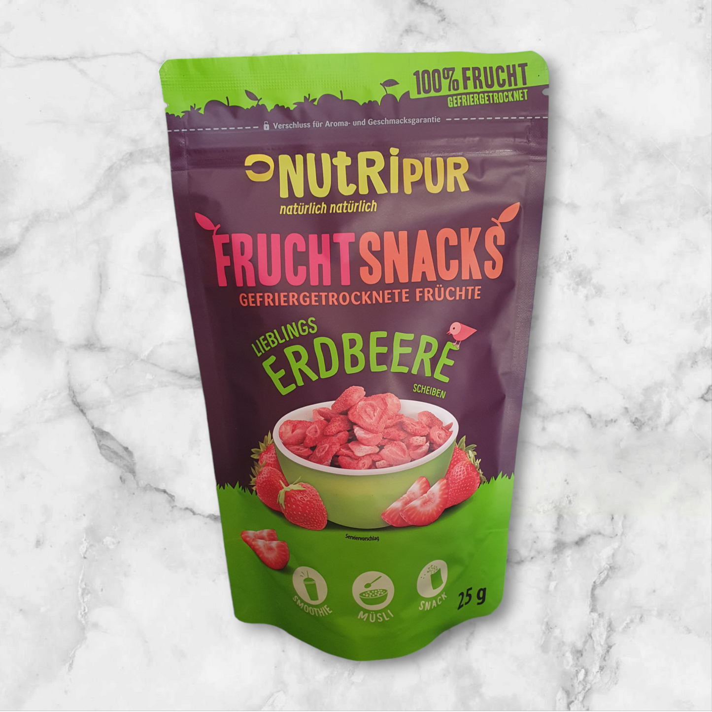 Gefriergetrocknete Erdbeeren