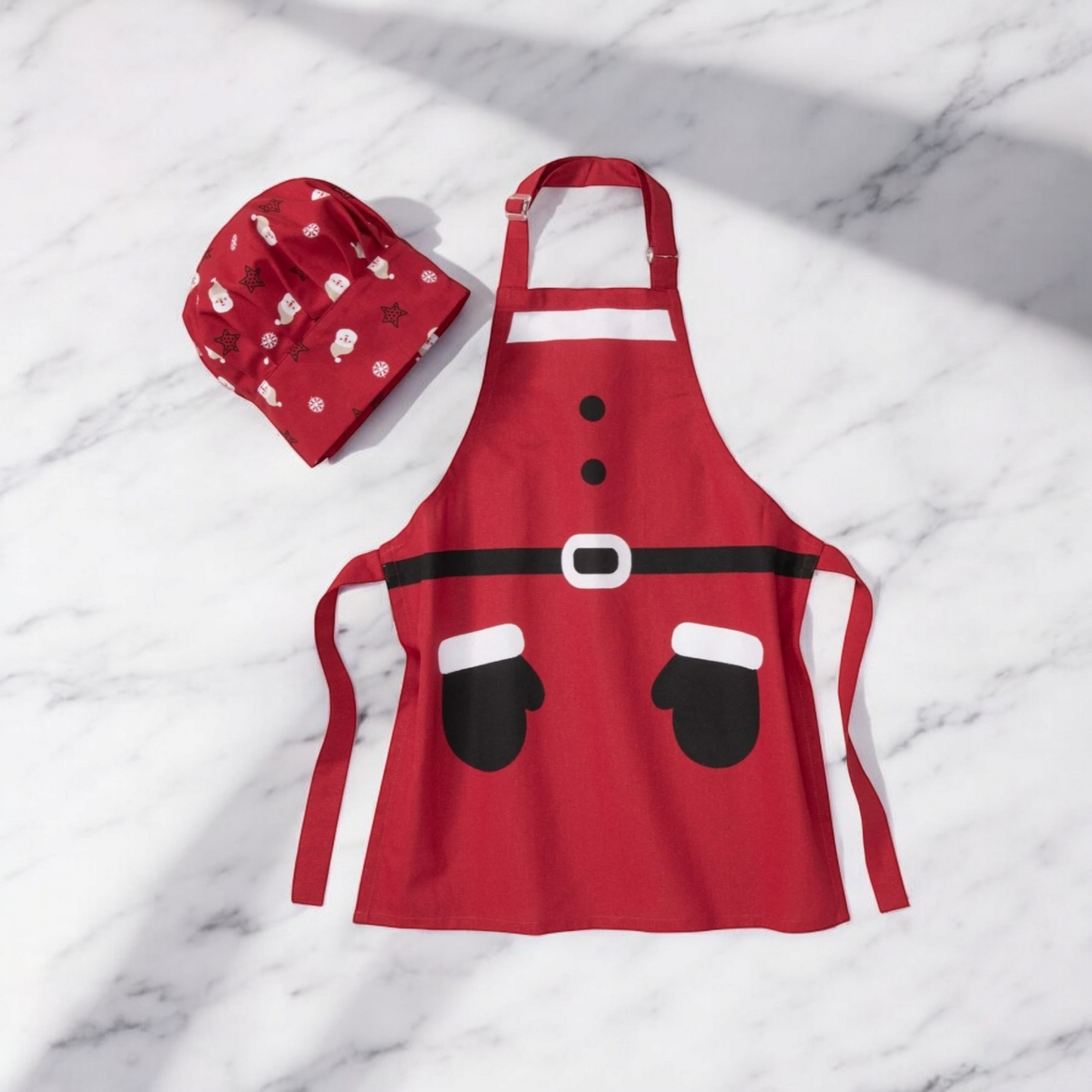 Kinderküchenschürze mit Kochmütze