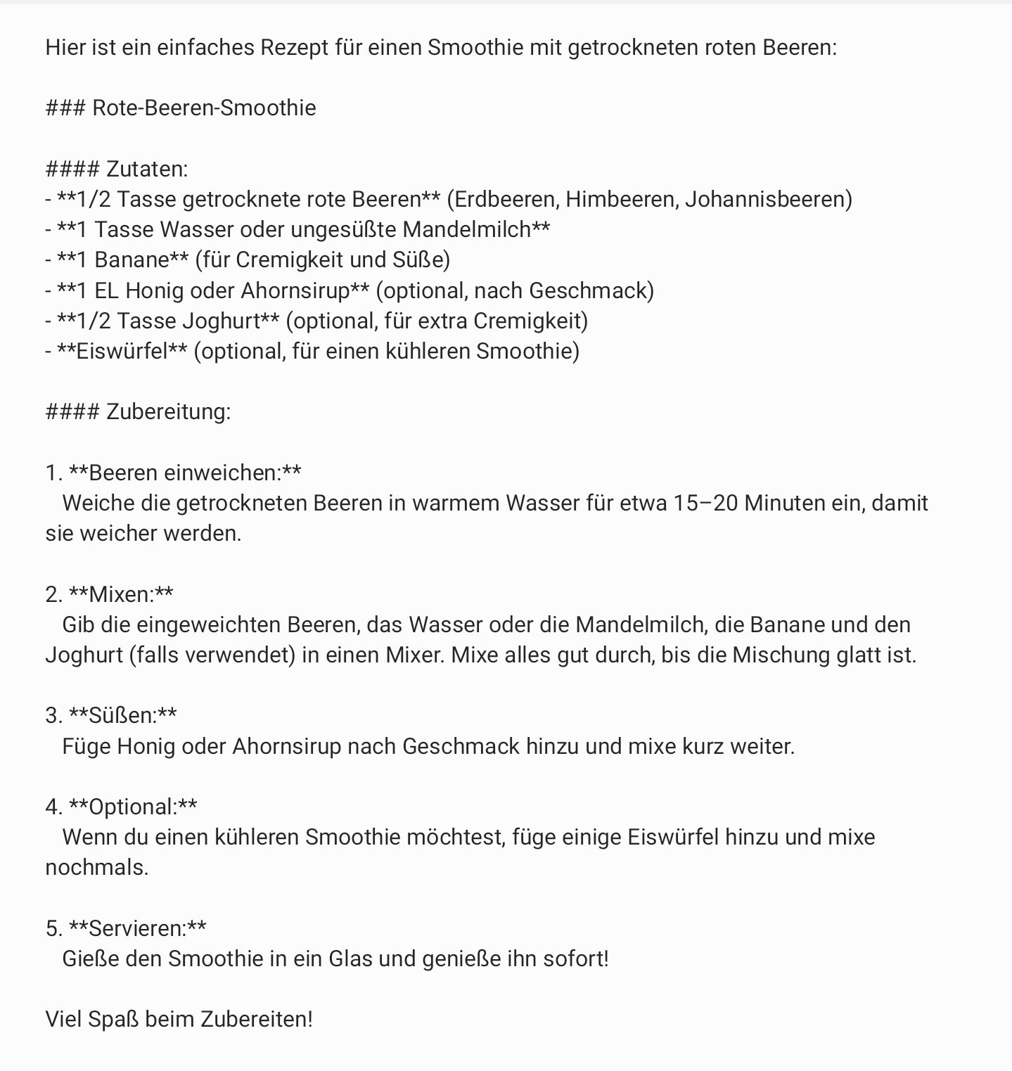 Gefriergetrocknete Früchte Beeren