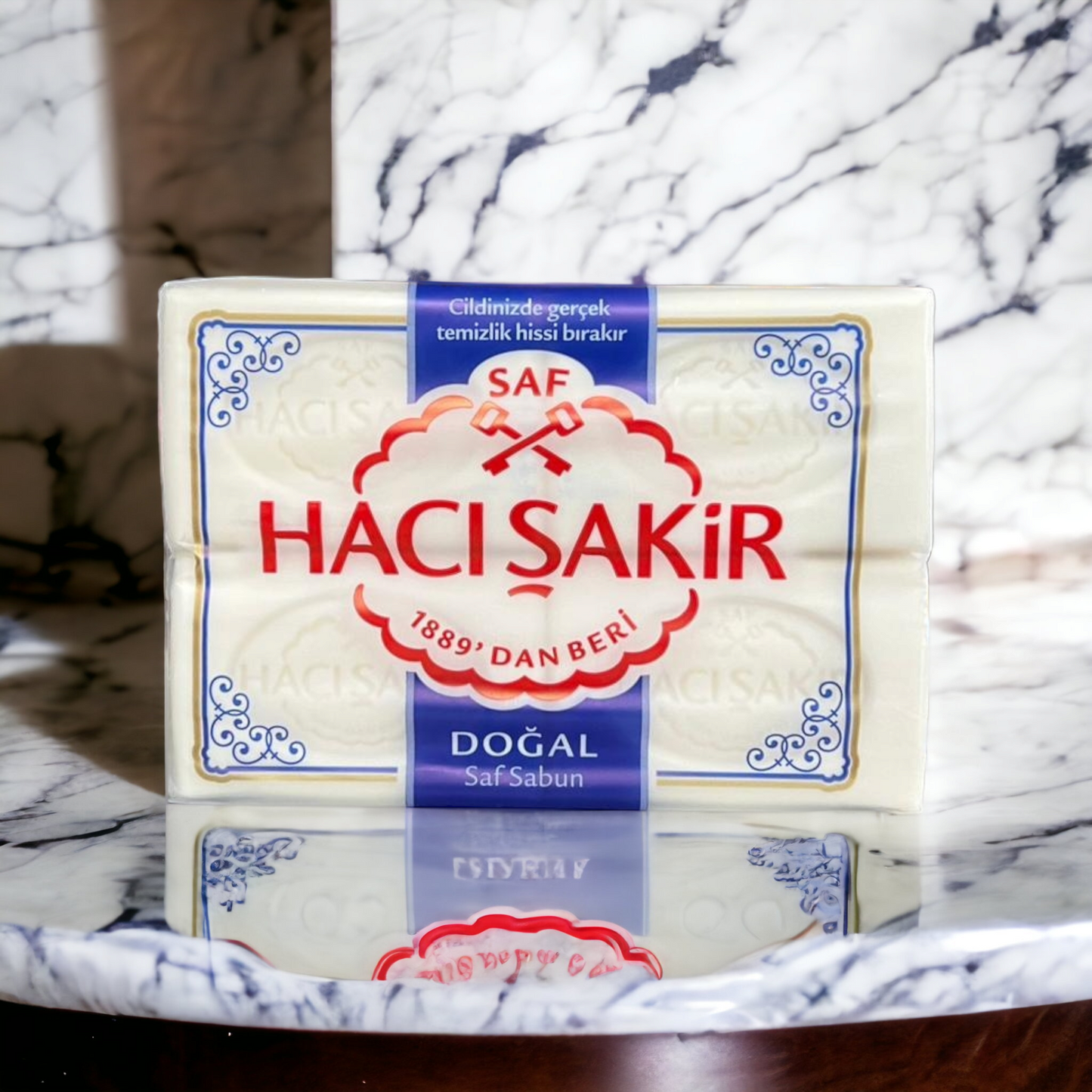 Seife Haci Sakir Natur – 4 Stück x 150 g (600 g)