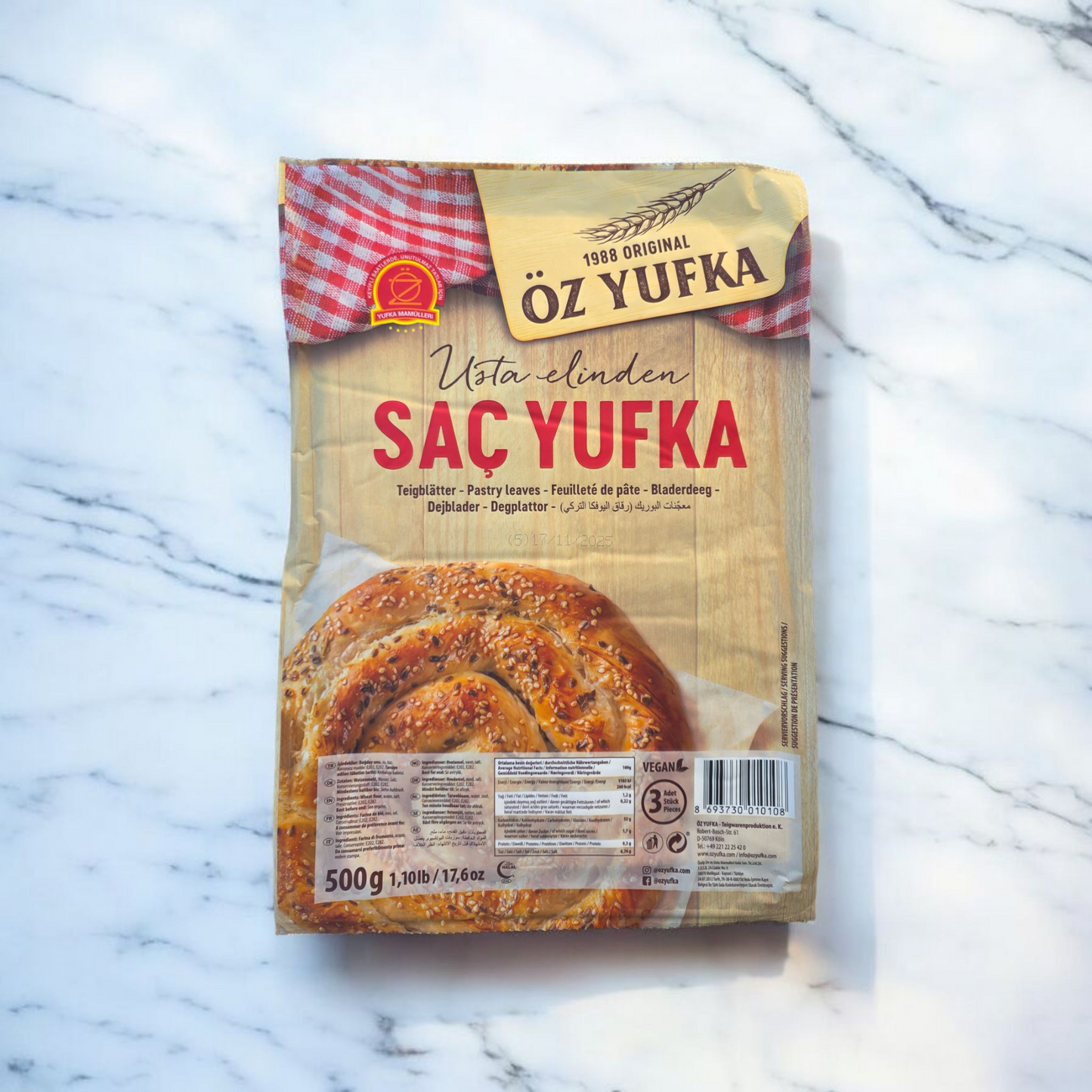 Teigblätter Sac Yufka 500g