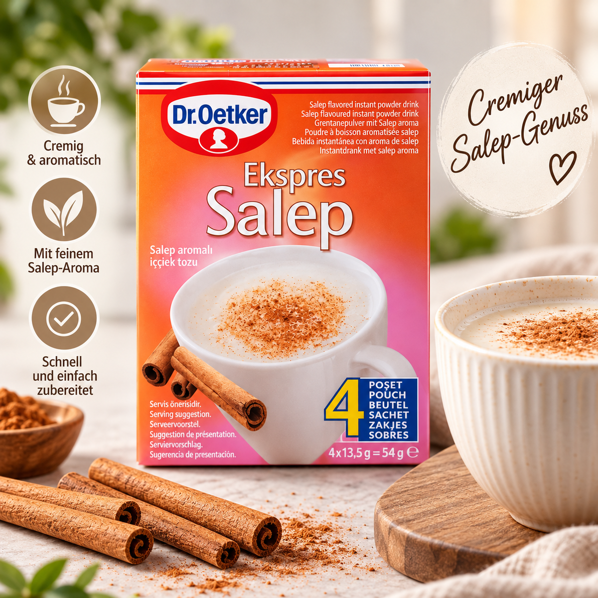 Dr . Oetker Heißgetränk