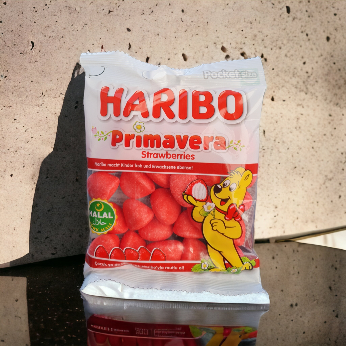 Haribo Primavera Strawberries Halal 80g