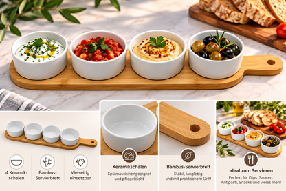 Tapas 5-er Set Partygeschirr