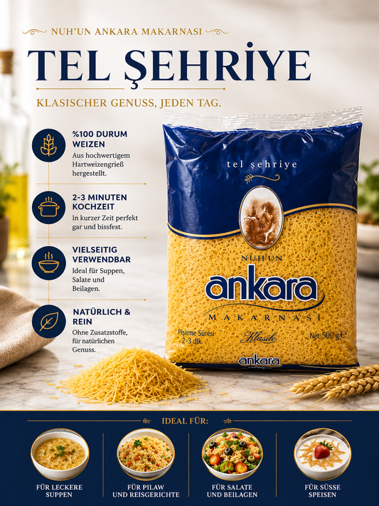 Nudel aus der Türkei - Ankara Makarna 500g
