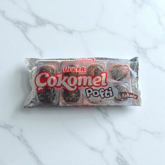 Marshmallow-Biscuit mit Kakao-Streuseln