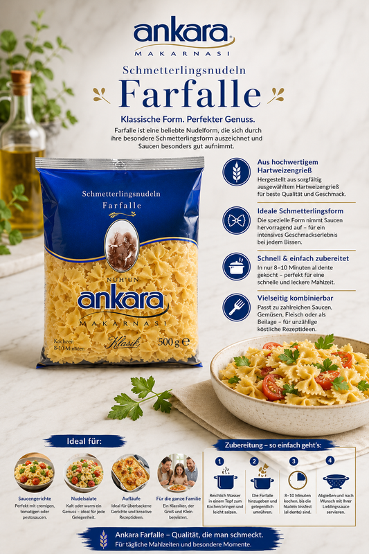 Nudel aus der Türkei - Ankara Makarna 500g