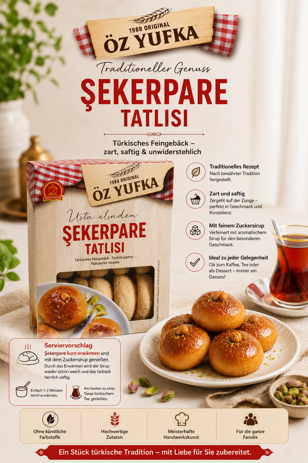 Türkisches Feingebäck Sekerpare