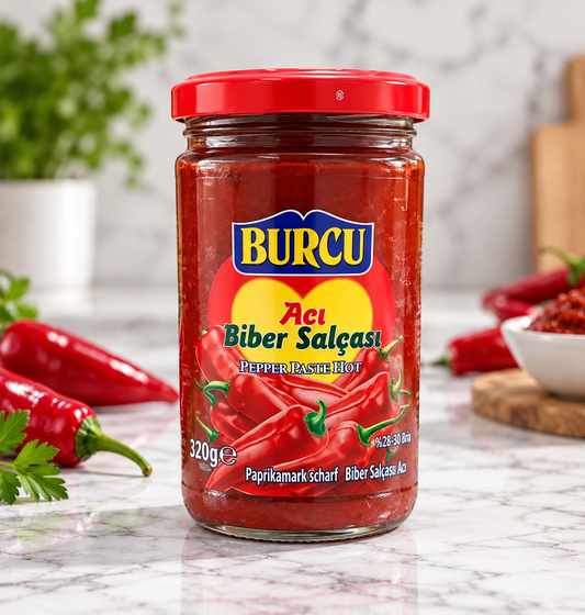 Paprikamark scharf im Glas  Aci Biber Salcasi 320g