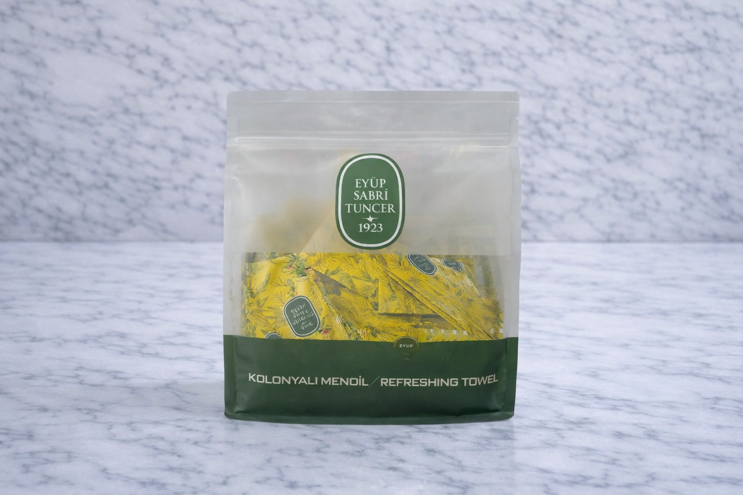 Erfrischungstuch mit Zitronenduft 150 Stück