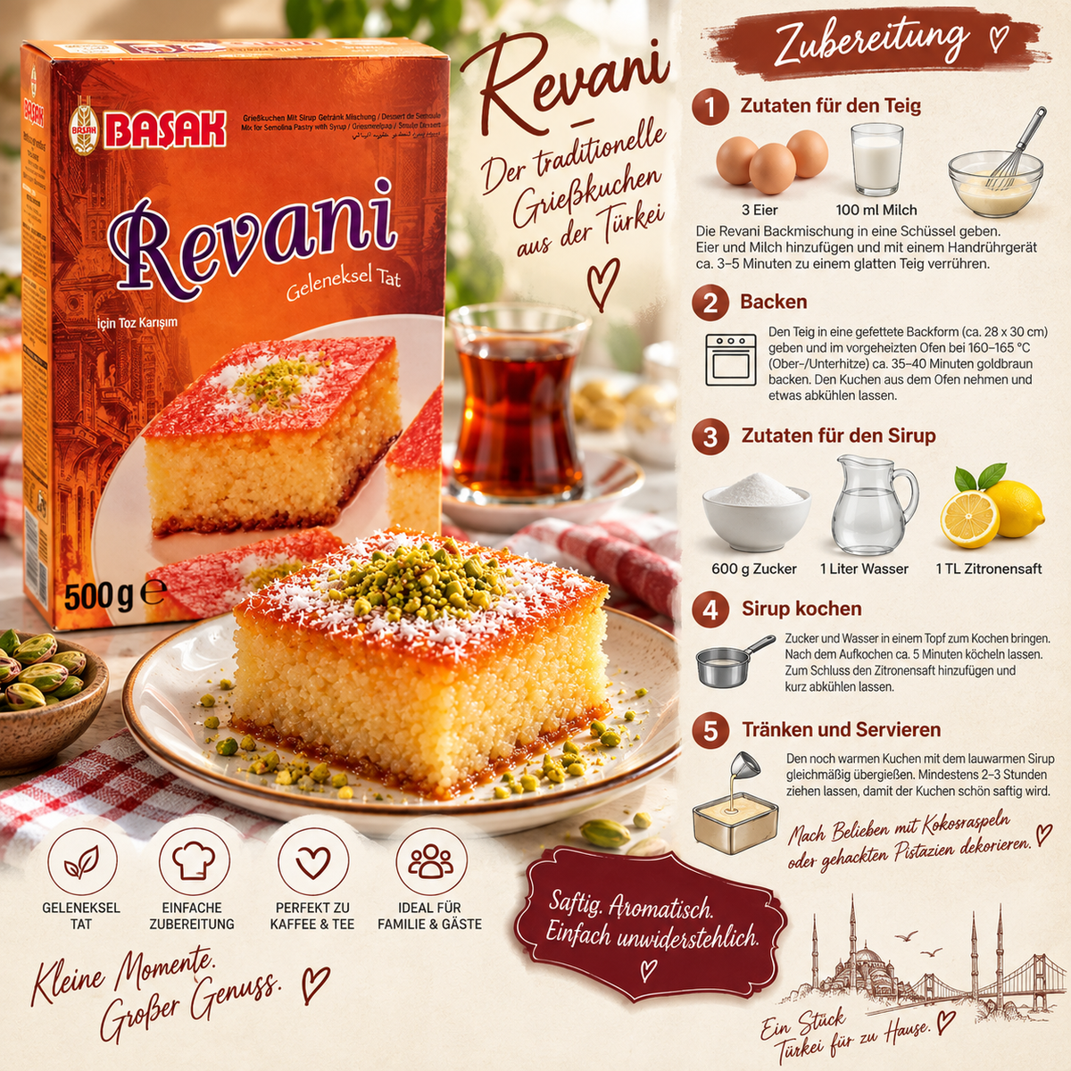 Grießkuchen 500g