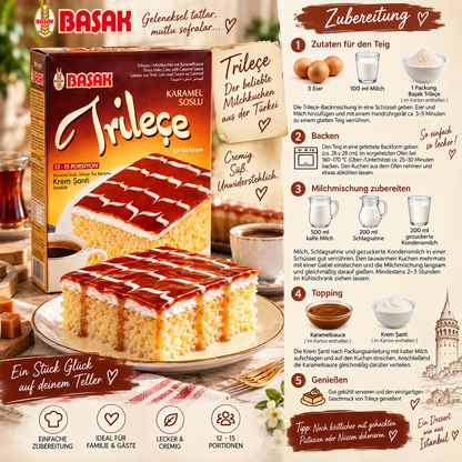 Backmischung BASAK Kuchenmischung mit Karamellsauce HALAL